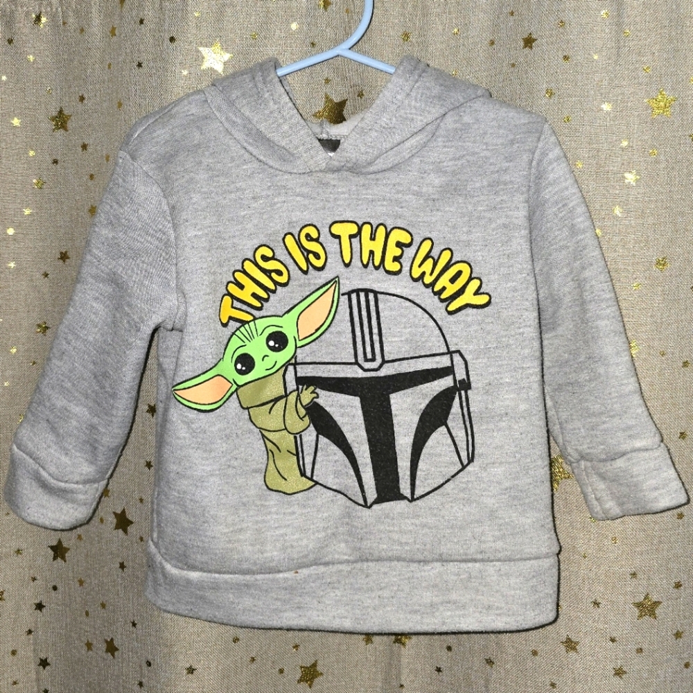 The Mandolorian & Grogu - Star Wars - Gray Toddler Hoodie - Size 2T